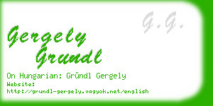 gergely grundl business card