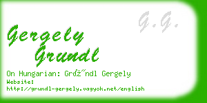 gergely grundl business card